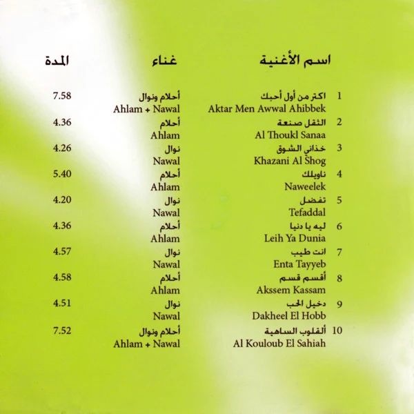 أحلام = Ahlam* و نوال = Nawal* - حفلتنا = Haflatna (CD, Comp) - Image 2