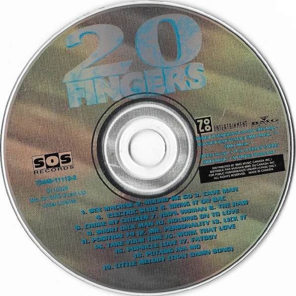 20 Fingers - 20 Fingers (CD, Comp) - Image 3