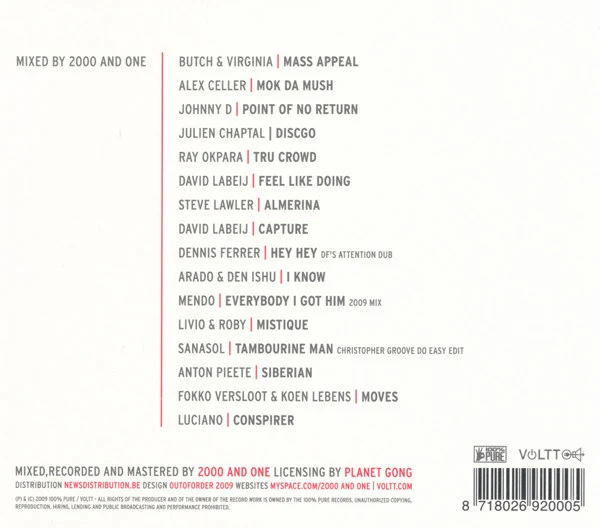 2000 And One* - Voltt 2 (CD, Comp, Mixed) - Image 3