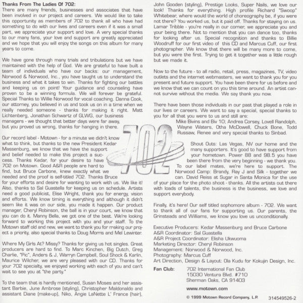 702 - 702 (CD, Album, Club) - Image 4