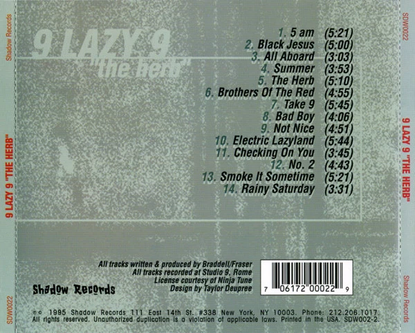 9 Lazy 9 - The Herb (CD, Comp) - Image 2