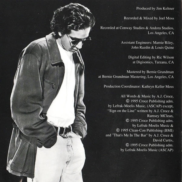A.J. Croce - That's Me In The Bar (CD, Album) - Image 2