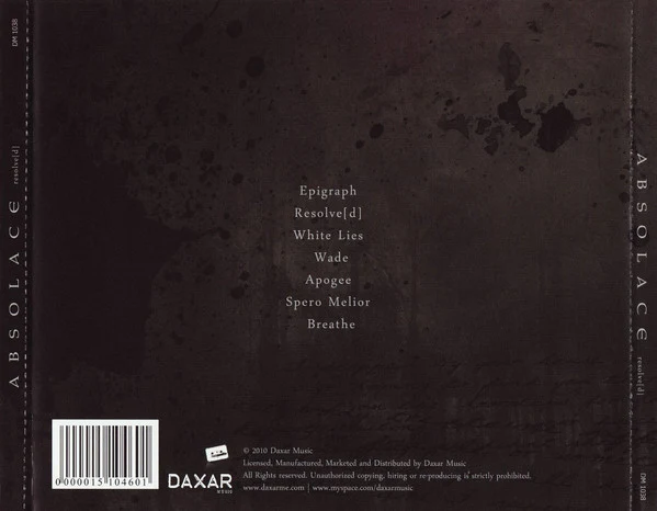 Absolace - Resolve[d] (CD, Album) - Image 2