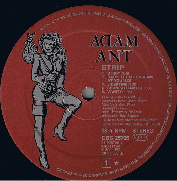 Adam Ant - Strip (LP, Album) - Image 2