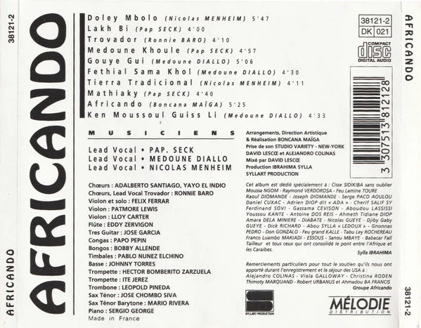 Africando - Africando (CD, Album) - Image 2