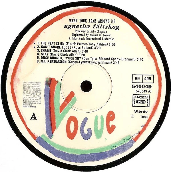 Agnetha Fältskog - Wrap Your Arms Around Me (LP, Album) - Image 3