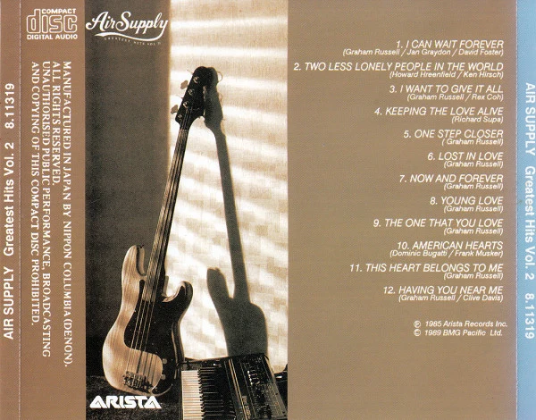 Air Supply - Greatest Hits Vol. II (CD, Comp) - Image 4