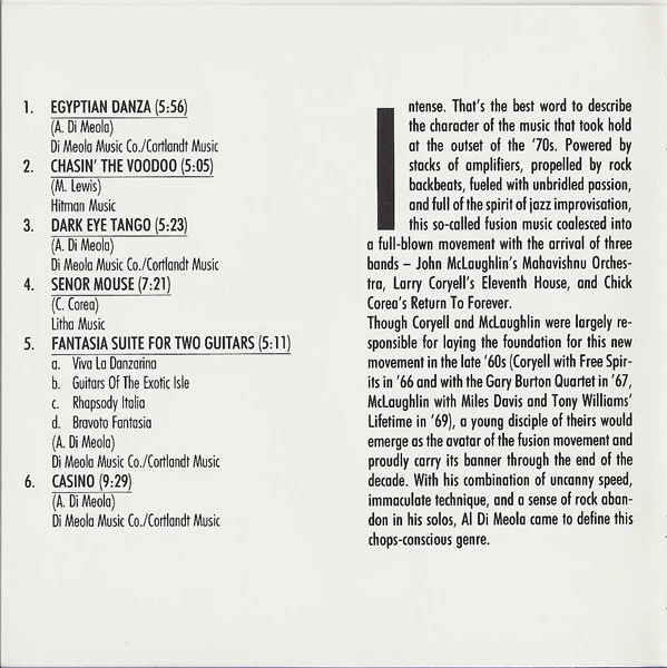 Al Di Meola - Casino (CD, Album, RE, RM) - Image 5