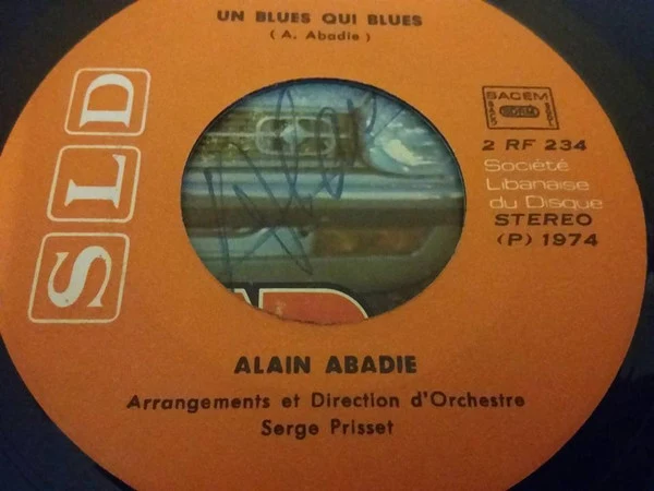 Alain Abadie - Aime / Un Blues Qui Blues (7", Single) - Image 4
