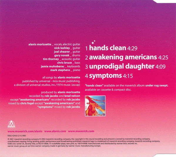Alanis Morissette - Hands Clean (CD, Single) - Image 3