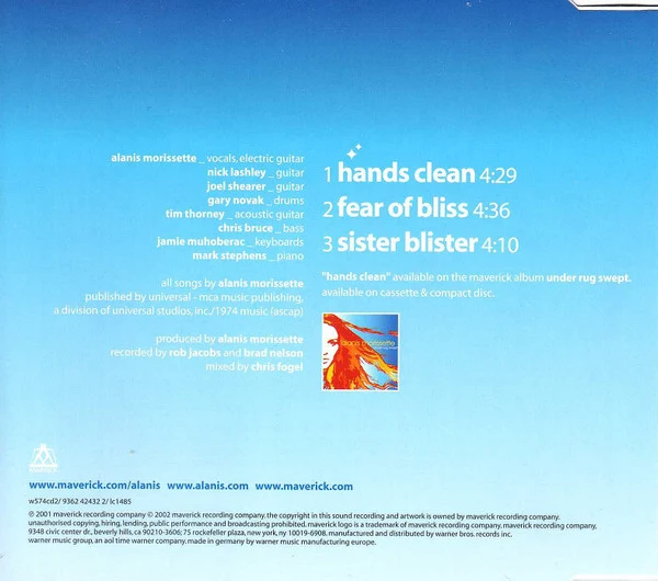 Alanis Morissette - Hands Clean (CD, Single, CD2) - Image 4