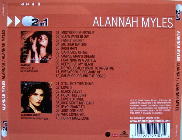 Alannah Myles - Alannah / Alannah Myles (CD, Album, RE + CD, Album, RE + Comp) - Image 2
