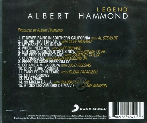 Albert Hammond - Legend (CD, Album) - Image 2