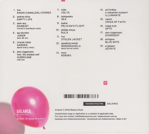 Alex Niggemann - Balance Presents Alex Niggemann (CD, Mixed) - Image 2