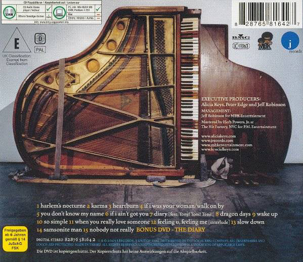 Alicia Keys - The Diary Of Alicia Keys (CD, Album, Copy Prot. + DVD-V, PAL + Ltd, S/Editio) - Image 3