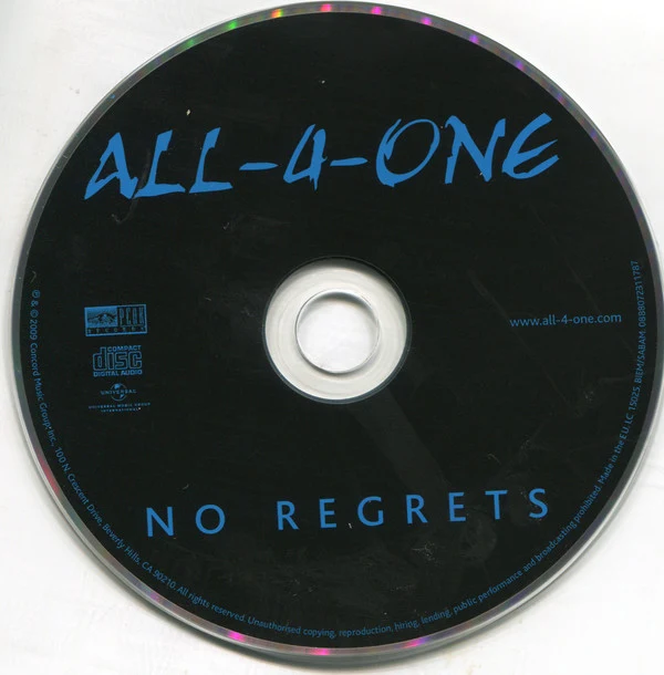 All-4-One - No Regrets (CD, Album) - Image 3