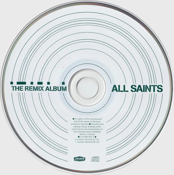 All Saints - The Remix Album (CD, Comp, Mixed) - Image 2