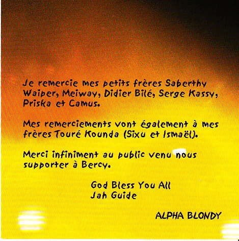 Alpha Blondy - Paris Bercy (CD) - Image 3