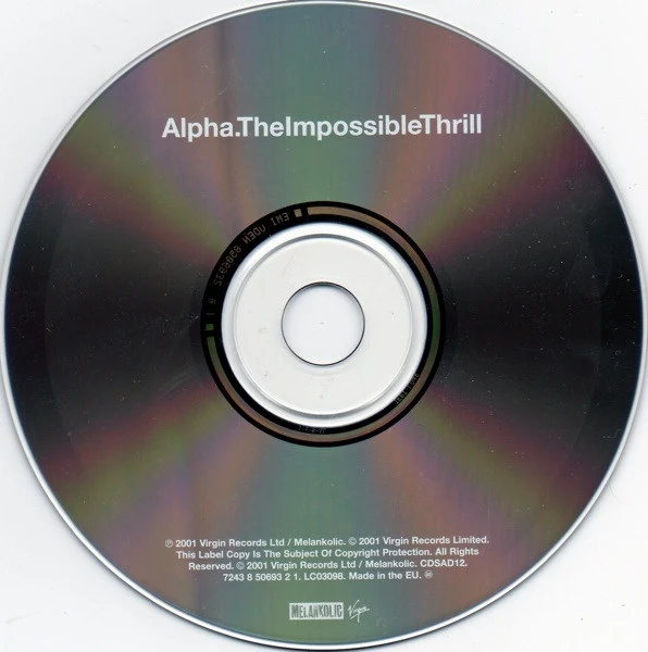 Alpha - The Impossible Thrill (CD, Album) - Image 3