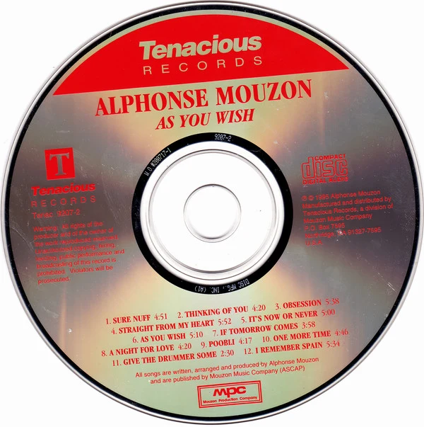Alphonse Mouzon - As You Wish (CD, Album, RE) - Image 3