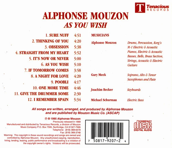 Alphonse Mouzon - As You Wish (CD, Album, RE) - Image 4