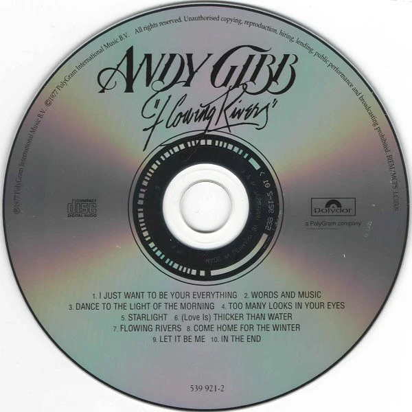 Andy Gibb - Flowing Rivers (CD, Album, RE, RP) - Image 3