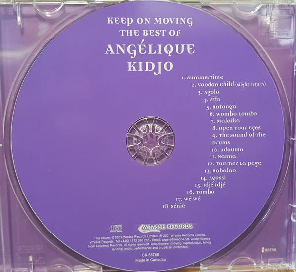 Angélique Kidjo - Keep On Moving • The Best Of Angélique Kidjo (CD, Comp) - Image 3