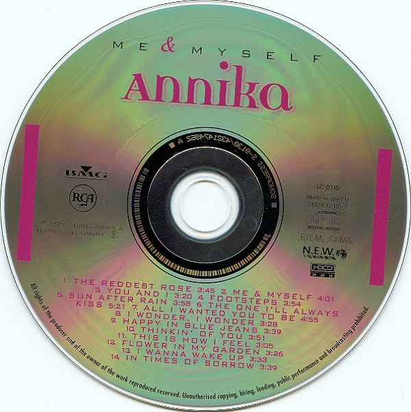 Annika - Me & Myself (HDCD, Album) - Image 3