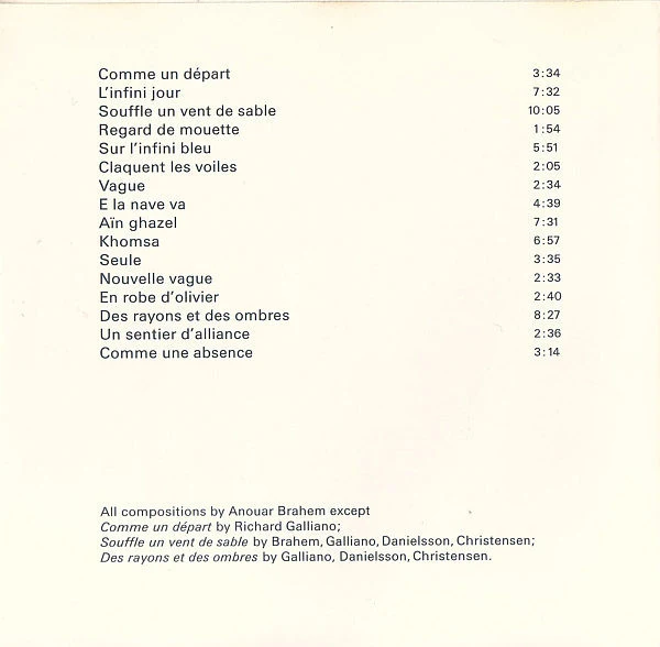Anouar Brahem - Khomsa (CD, Album) - Image 2