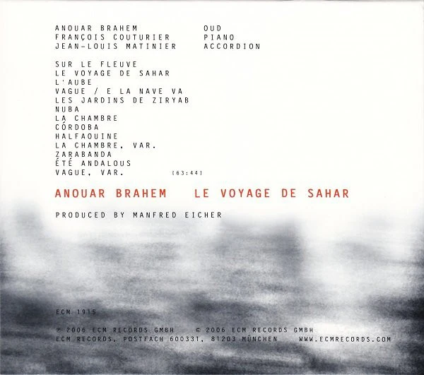 Anouar Brahem - Le Voyage De Sahar (CD, Album) - Image 3