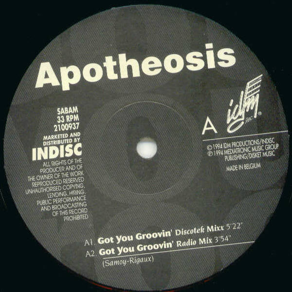 Apotheosis - Got You Groovin' (12") - Image 3