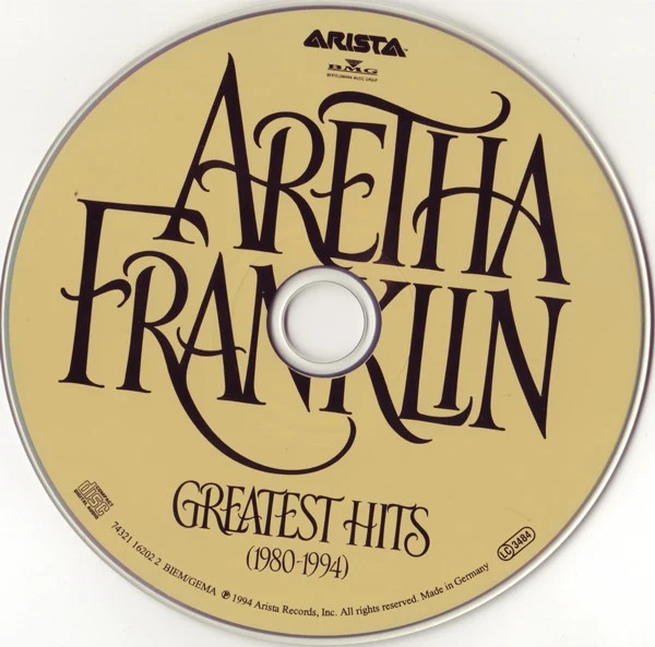 Aretha Franklin - Greatest Hits (1980-1994) (CD, Comp) - Image 2