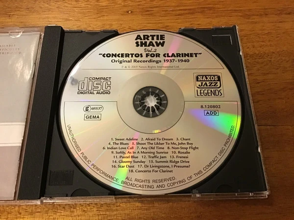Artie Shaw - Concertos For Clarinet (CD) - Image 3