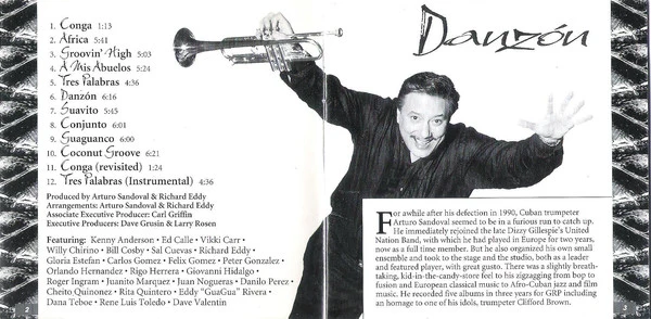 Arturo Sandoval - Danzón (Dance On) (CD, Album) - Image 5