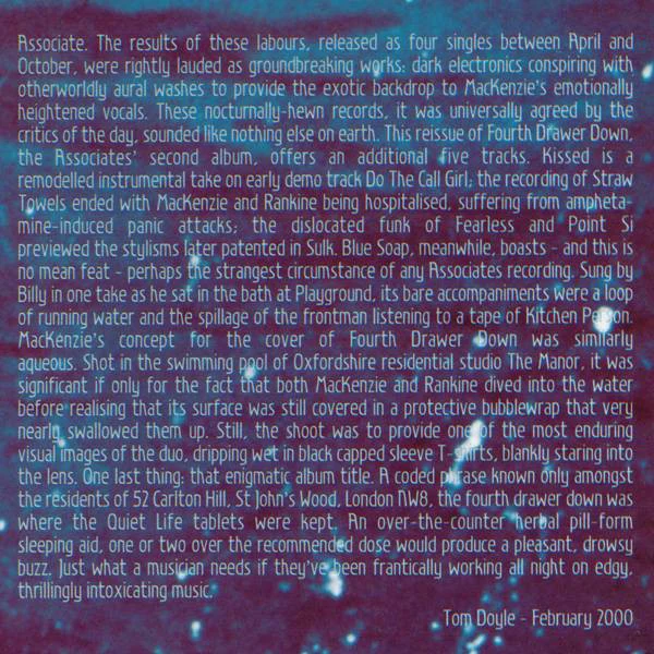 Associates* - Fourth Drawer Down (CD, Album, Comp, RE, RM, Son) - Image 5