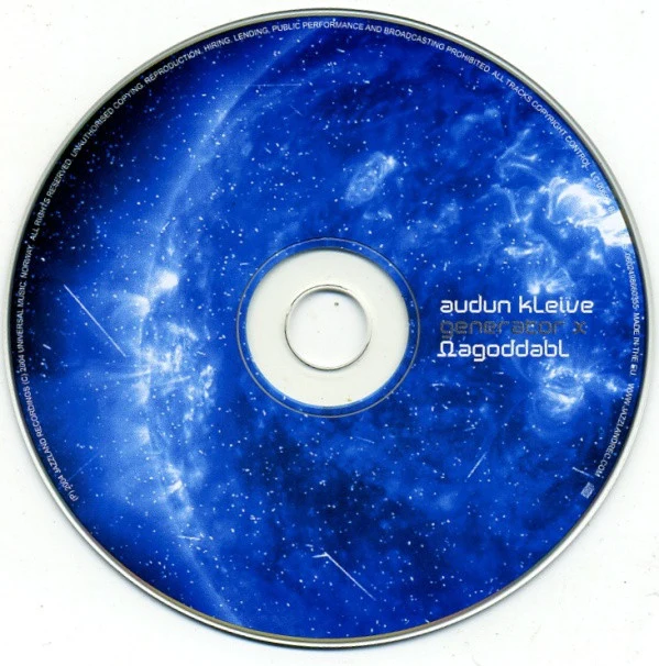 Audun Kleive Generator X - Ωagoddabl (CD, Album) - Image 3