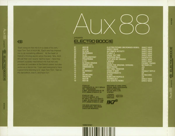 Aux 88 - Electro Boogie (CD, Mixed) - Image 2