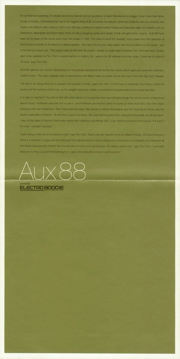 Aux 88 - Electro Boogie (CD, Mixed) - Image 5