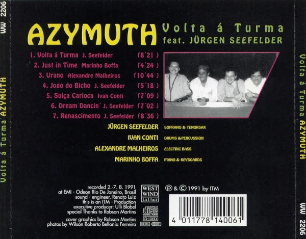 Azymuth - Volta á Turma (CD, Album) - Image 2