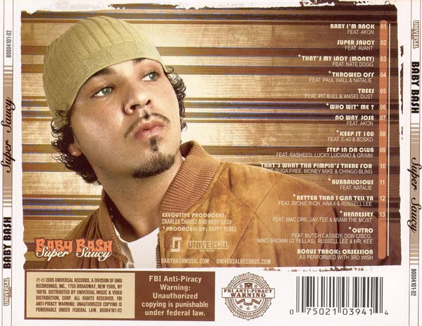 Baby Bash - Super Saucy (CD, Album) - Image 2