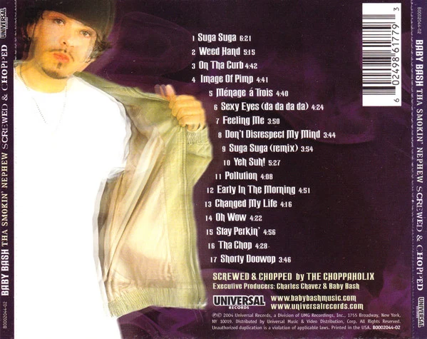 Baby Bash - Tha Smokin' Nephew (Screwed & Chopped) (CD, Album) - Image 2