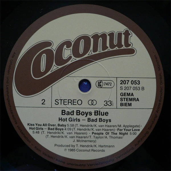 Bad Boys Blue - Hot Girls, Bad Boys (LP, Album) - Image 4