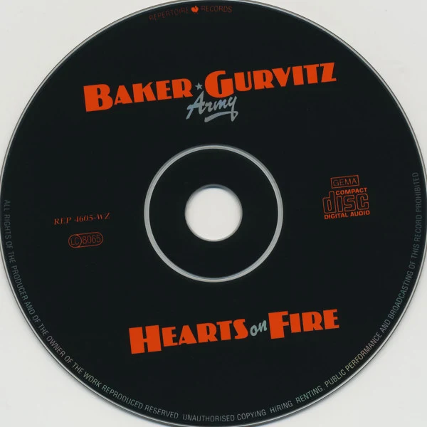 Baker Gurvitz Army - Hearts On Fire (CD, Album, RE) - Image 4