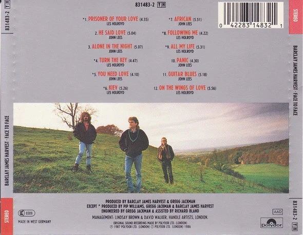 Barclay James Harvest - Face To Face (CD, Album) - Image 2
