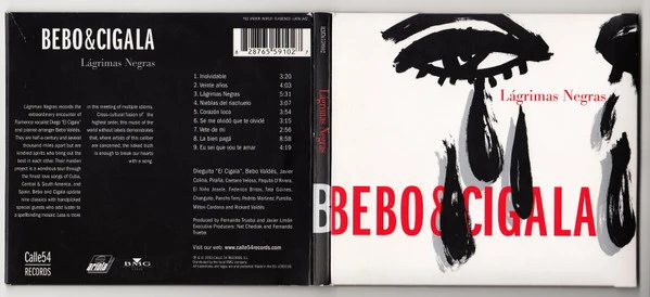 Bebo* & Cigala* - Lágrimas Negras (CD, Album, Gat) - Image 2