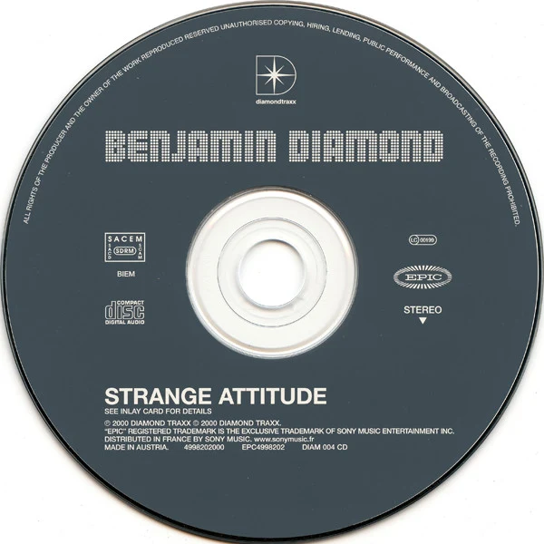 Benjamin Diamond - Strange Attitude (CD, Album + CD, Comp, Enh + Ltd) - Image 4