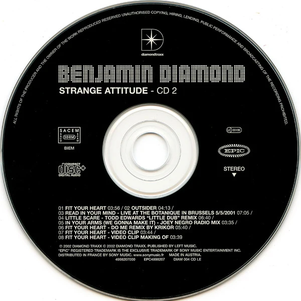 Benjamin Diamond - Strange Attitude (CD, Album + CD, Comp, Enh + Ltd) - Image 5