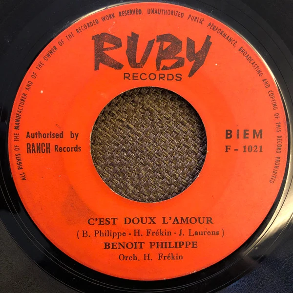 Benoit Philippe - Lisette / C'Est Doux L'Amour (7", Single) - Image 2