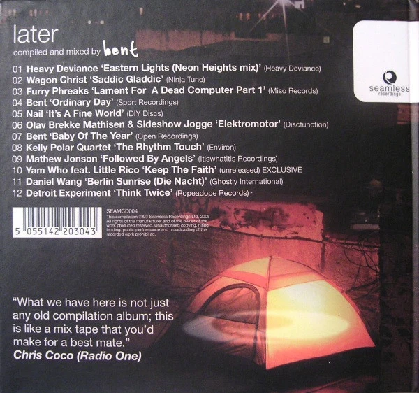 Bent - Later (CD, Comp, Mixed) - Image 2