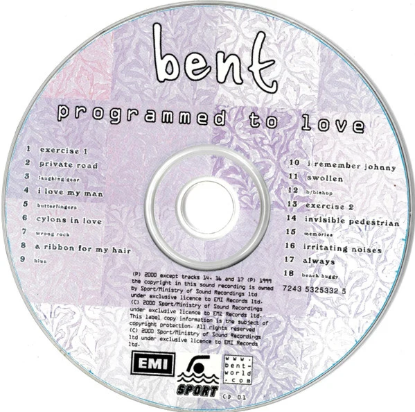 Bent - Programmed To Love (CD, Album) - Image 3